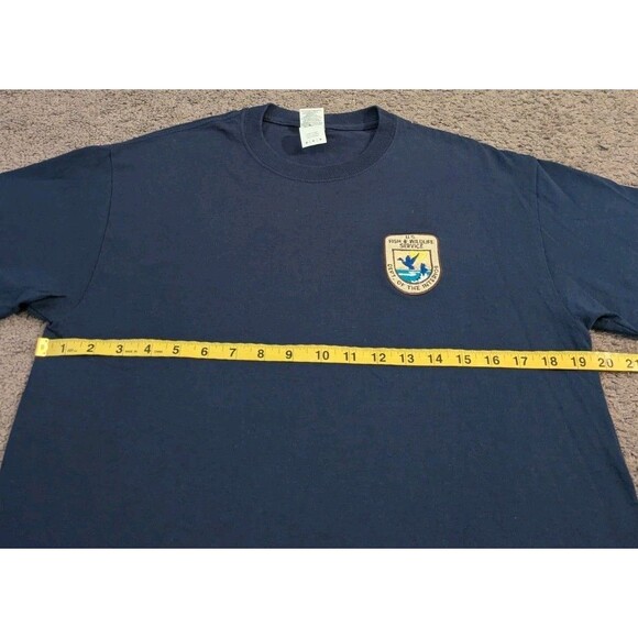 US Fish & Wildlife Service Department of the Interior Embroidered T-Shirt Men's - Picture 5 of 6
